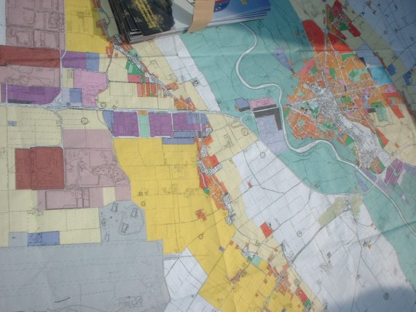 Foto della mappa del nuovo PRG